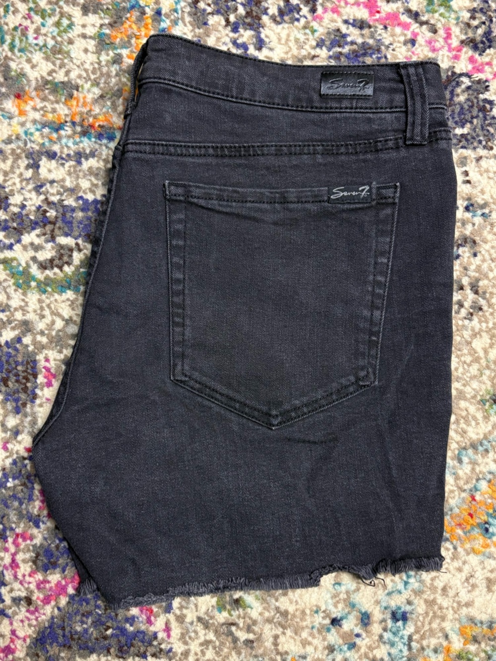 Seven7 Black Denim Weekend Short